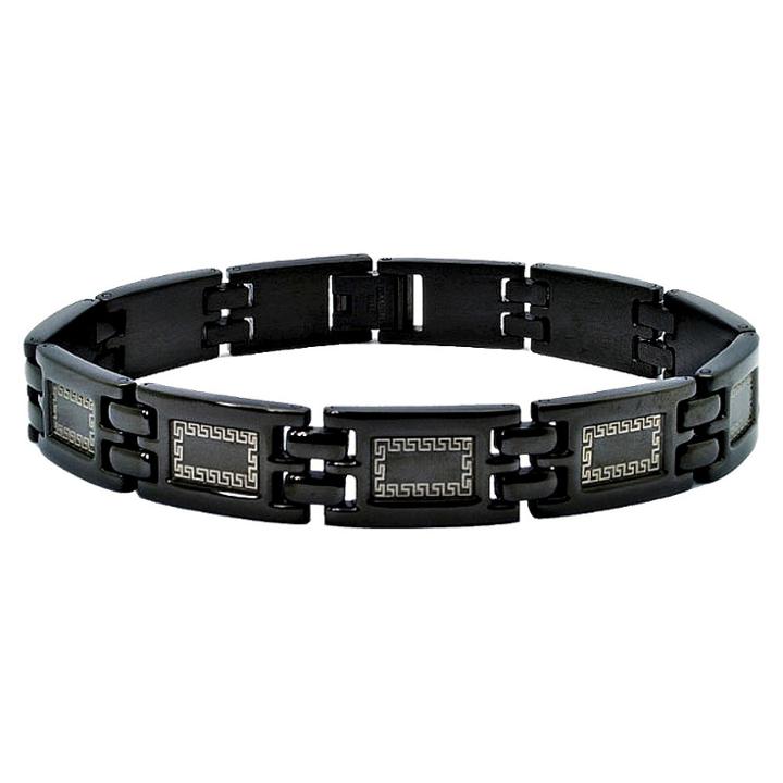 Men's Crucible Stainless Steel Bracelet - Blackplated, Black