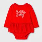 Baby Girls' Tutu Bodysuit - Cat & Jack Red Newborn