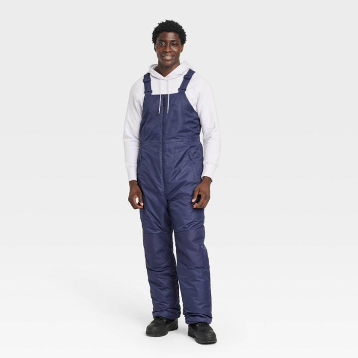 Men's Snow Bib Pants - All In Motion Navy Blue