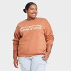 Women's Plus Size Yellowstone Dutton Ranch Graphic Sweatshirt - Brown