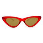 Women's Cateye Sunglasses With Smoke Lenses - Wild Fable Poppy Red