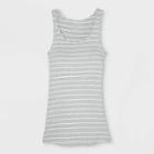 Maternity Striped Tank Top - Isabel Maternity By Ingrid & Isabel Light Gray Heather