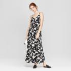 Women's Floral Print Sleeveless Maxi Dress - A New Day Black
