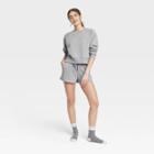 Women's Fleece Lounge Shorts - Colsie Gray