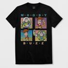 Men's Short Sleeve Disney Toy Story Woody T-shirt - Black