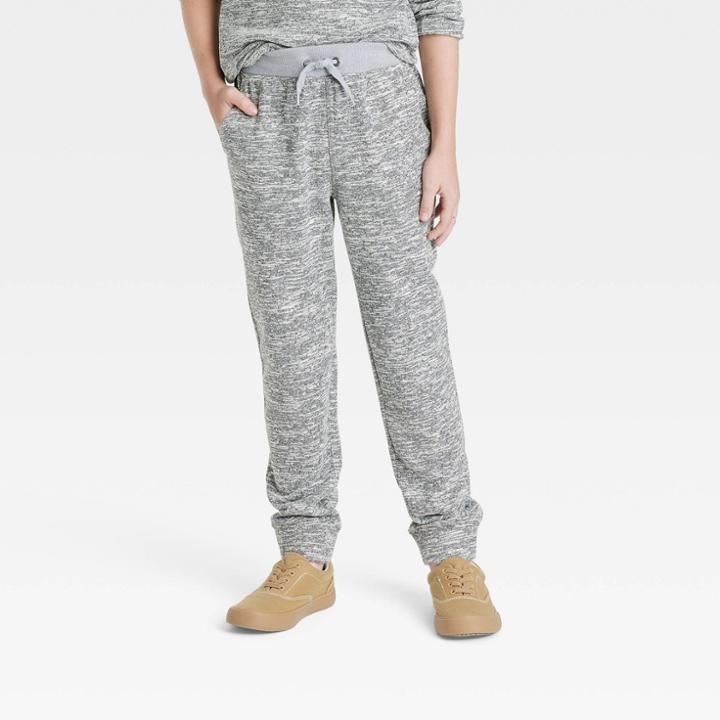 Boys' Pull-on Cozy Soft Knit Jogger Pants - Cat & Jack Heather Gray