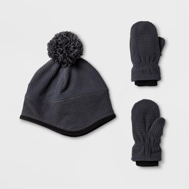 Handwear And Headwear Sets Igloos Gray, Red