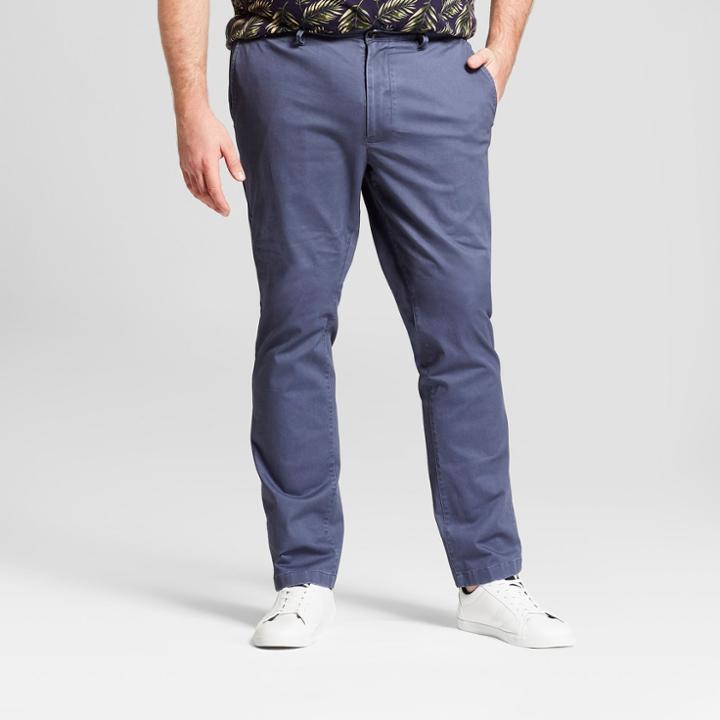 Target Men's Big & Tall Slim Fit Hennepin Chino Pants - Goodfellow & Co Navy
