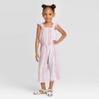 Oshkosh B'gosh Toddler Girls' Striped Jumpsuit - 12m, Toddler Girl's, Pink