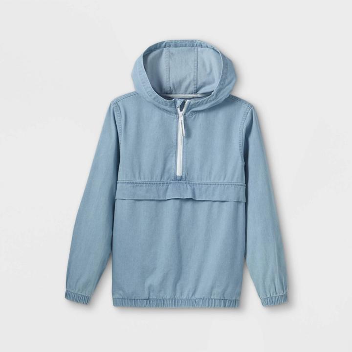 Boys' Pullover Chambray Jacket - Cat & Jack Blue