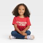 Jzd Latino Heritage Month Toddler Gender Inclusive Corazon Latino Short Sleeve T-shirt - Hearther Red