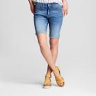 Women's High-rise Roll Cuff Bermuda Jean Shorts - Universal Thread Medium Wash