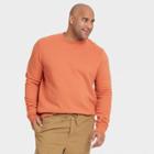 Men's Tall Fleece Crew Sweatshirt - Goodfellow & Co Orange