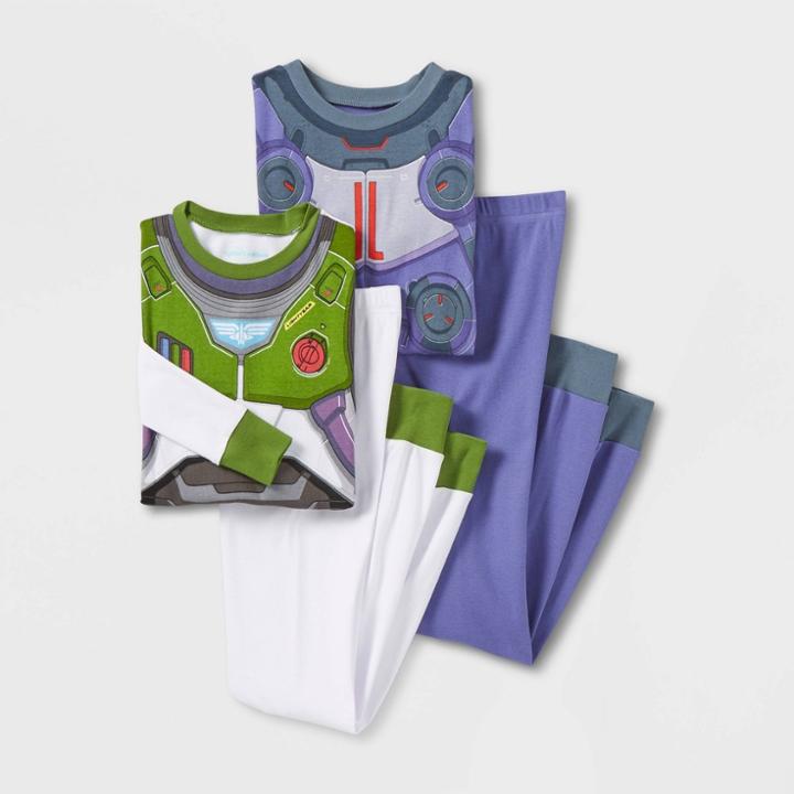 Boys' Toy Story Buzz And Zurg 4pc Snug Fit Long Sleeve Pajama