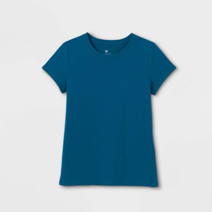 Girls' Short Sleeve T-shirt - All In Motion Teal