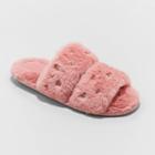Women's Vienna Rhinestone Embellished Slide Slippers - Stars Above Pink