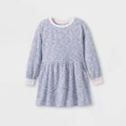 Girls' Long Sleeve Knit Dress - Cat & Jack Blue