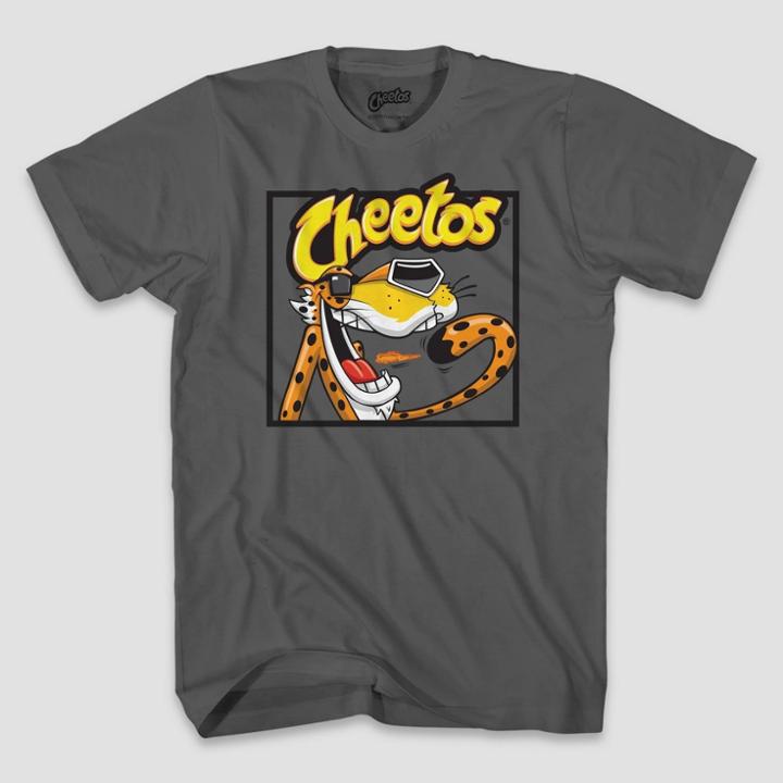 Frito-lay Men's Cheetos Block Short Sleeve Graphic T-shirt - Charcoal S, Men's, Size: