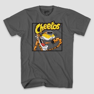 Frito-lay Men's Cheetos Block Short Sleeve Graphic T-shirt - Charcoal S, Men's, Size: