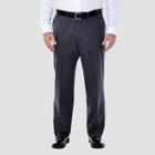 Haggar Men's Big & Tall Premium No Iron Classic Fit Flat Front Casual Pants - Dark Gray