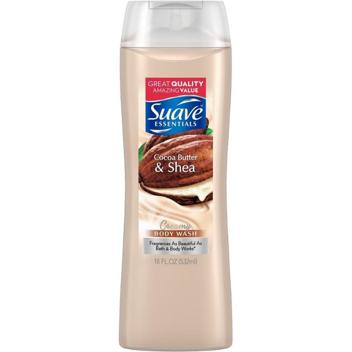 Suave Essentials Creamy Cocoa Butter And Shea Body Wash