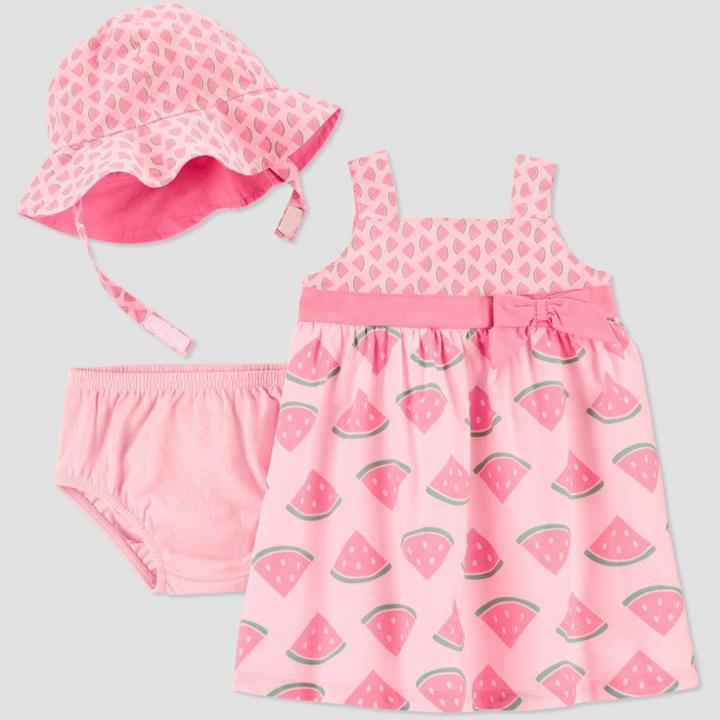 Baby Girls' 2pc Watermelon Dress Set - Just One You Made By Carter's Pink Newborn