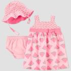 Baby Girls' 2pc Watermelon Dress Set - Just One You Made By Carter's Pink Newborn