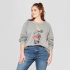 Women's Disney Plus Size Minnie Mouse Graphic Sweatshirt - (juniors') Heather Gray