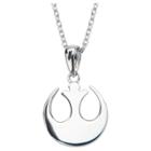 Women's 'star Wars' Rebel Alliance Symbol 925 Sterling Silver Cutout Pendant With Chain