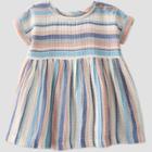 Baby Girls' Striped Dress - Little Planet By Carter's Pink/blue Newborn