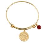 Distributed By Target Women's Stainless Steel Compass Expandable Bracelet - Gold