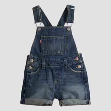 Levi's Baby Girls' Denim Shortalls - Vintage Waters