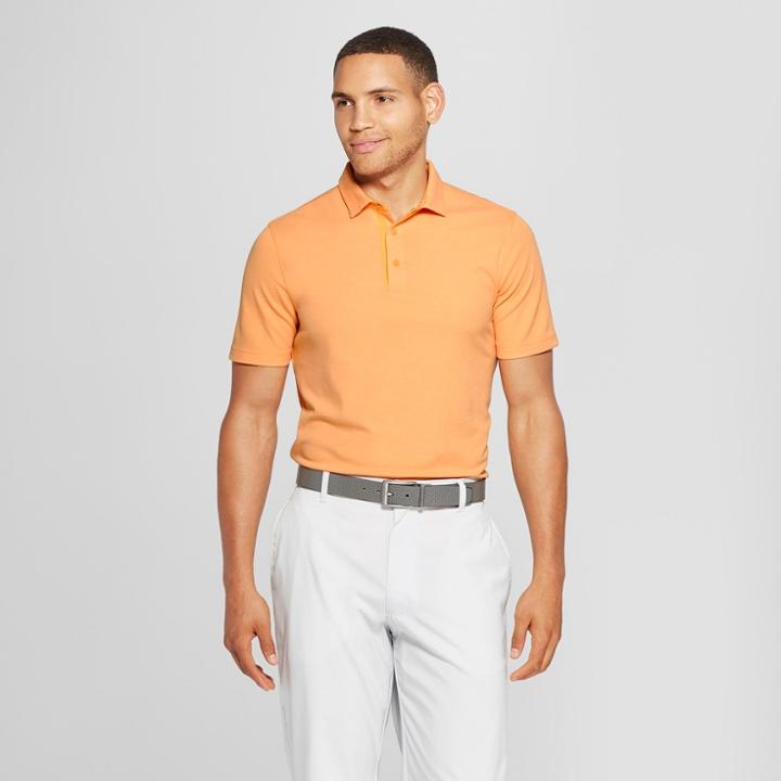 Men's Pique Polo Shirt - C9 Champion Koi Orange Heather