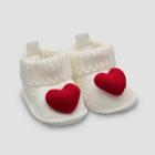Baby Girls' Valentine's Day Heart Knit Slippers - Just One You Made By Carter's White Newborn