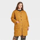 Women's Plus Size Quilted Jacket - Who What Wear Brown