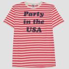 Target Junk Food Men's Short Sleeve Party In The Usa T-shirt - White