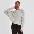 Women's Crewneck Mesh Pullover Sweater - Prologue Heather Gray