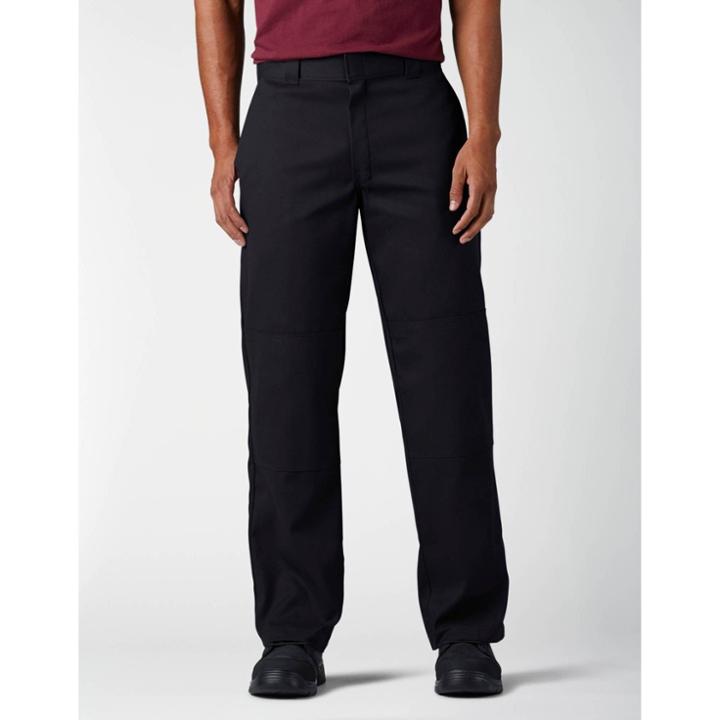Dickies Men's Big & Tall Flex Loose Fit Double Knee Work Pants - Black