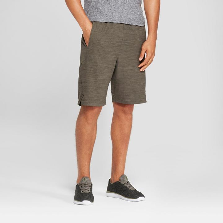 Men's Texture Heather Basketball Shorts - C9 Champion Bottle Green Heather