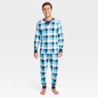 Ev Hanukkah Men's Tall Hanukkah Buffalo Check Print Matching Family Pajama