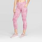 Women's Everyday Marble Print High-waisted Capri Leggings 20 - C9 Champion Mauve (pink)