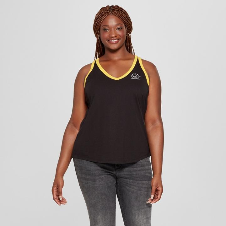 Women's Harry Potter Plus Size Quidditch Racerback Graphic Tank Top (juniors') Black