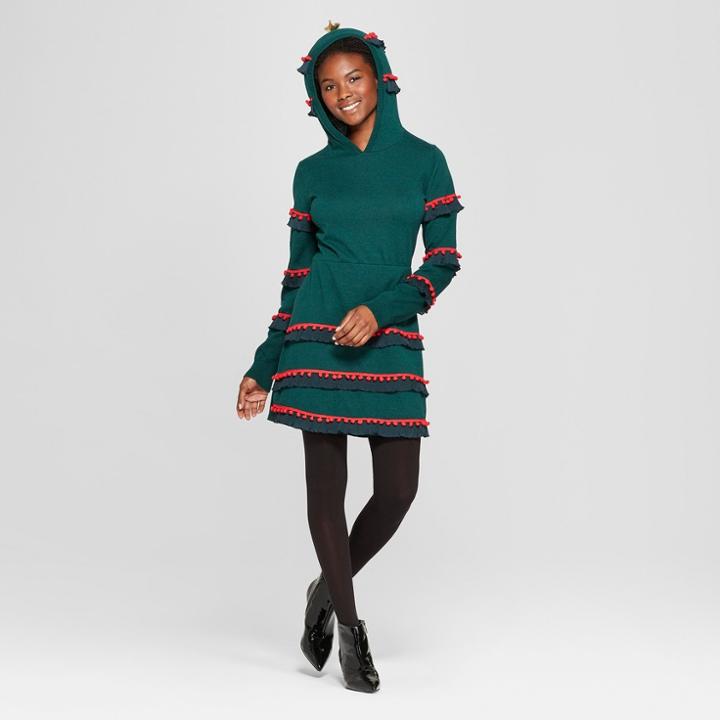 Women's Christmas Tree Dress - Well Worn (juniors') Green