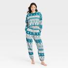Women's Fair Isle Fleece Lounge Sweatshirt - Colsie Gray