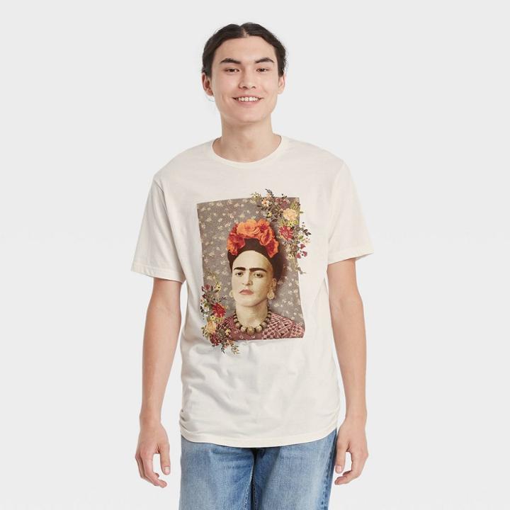 Men's Frida Kahlo Short Sleeve Graphic T-shirt - Beige