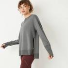 Women's Cozy Side Slit Pullover Sweatshirt - Joylab Charcoal Heather