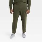Men's Big & Tall Premium Washed Fleece Sweatpants - All In Motion Olive Green