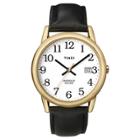 Men's Timex Easy Reader Watch With Leather Strap - Gold/black T2h2919j,