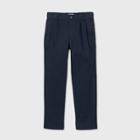 Boys' Stretch Uniform Pleated Chino Pants - Cat & Jack Navy