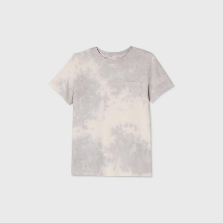Kids' Pocket T-shirt - Cat & Jack Charcoal/cream